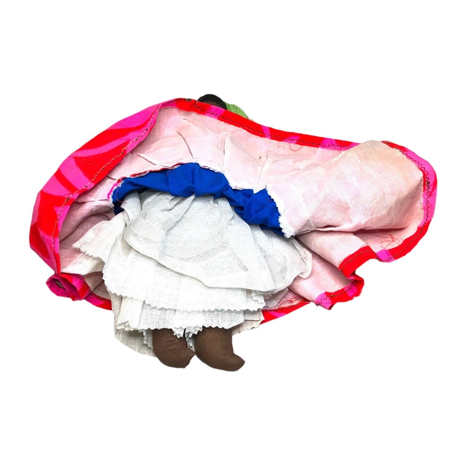 Latin American African Ethnic Black Porcelain Cloth Rag Doll with Dress Clothes Antique Dolls by TheVoyageBird