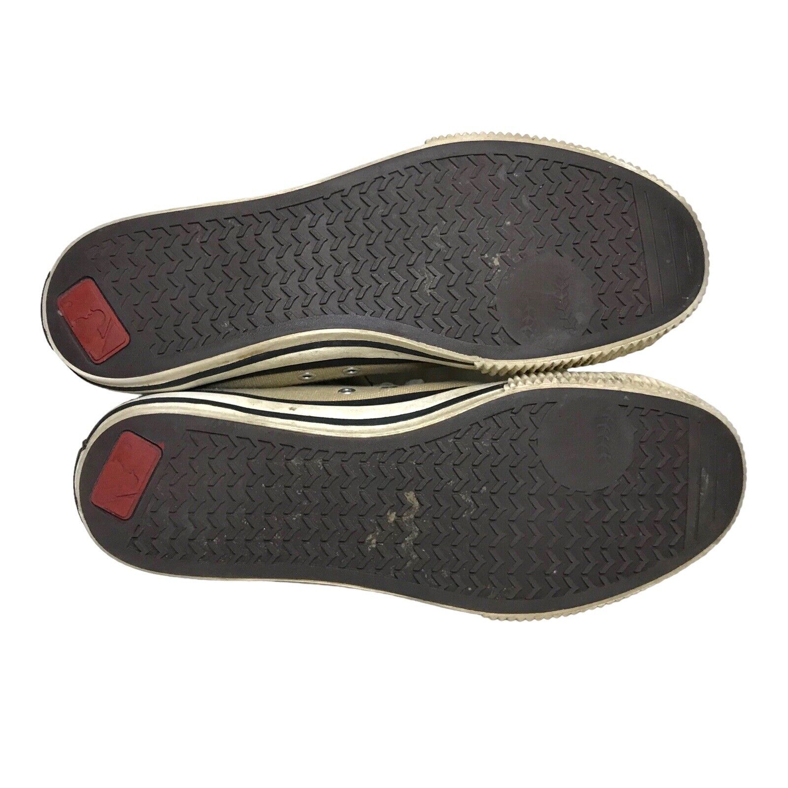 MLB New York Yankees Shoes Trainers Size 7.5 in Beige Suede Lined Trainers by TheVoyageBird