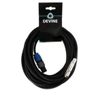 PA Loud Speaker Lead Locking SPK to 6.35mm 1/4 Female Jack | Low Loss PRO HQ 10m Cables, Leads & Connectors by TheVoyageBird