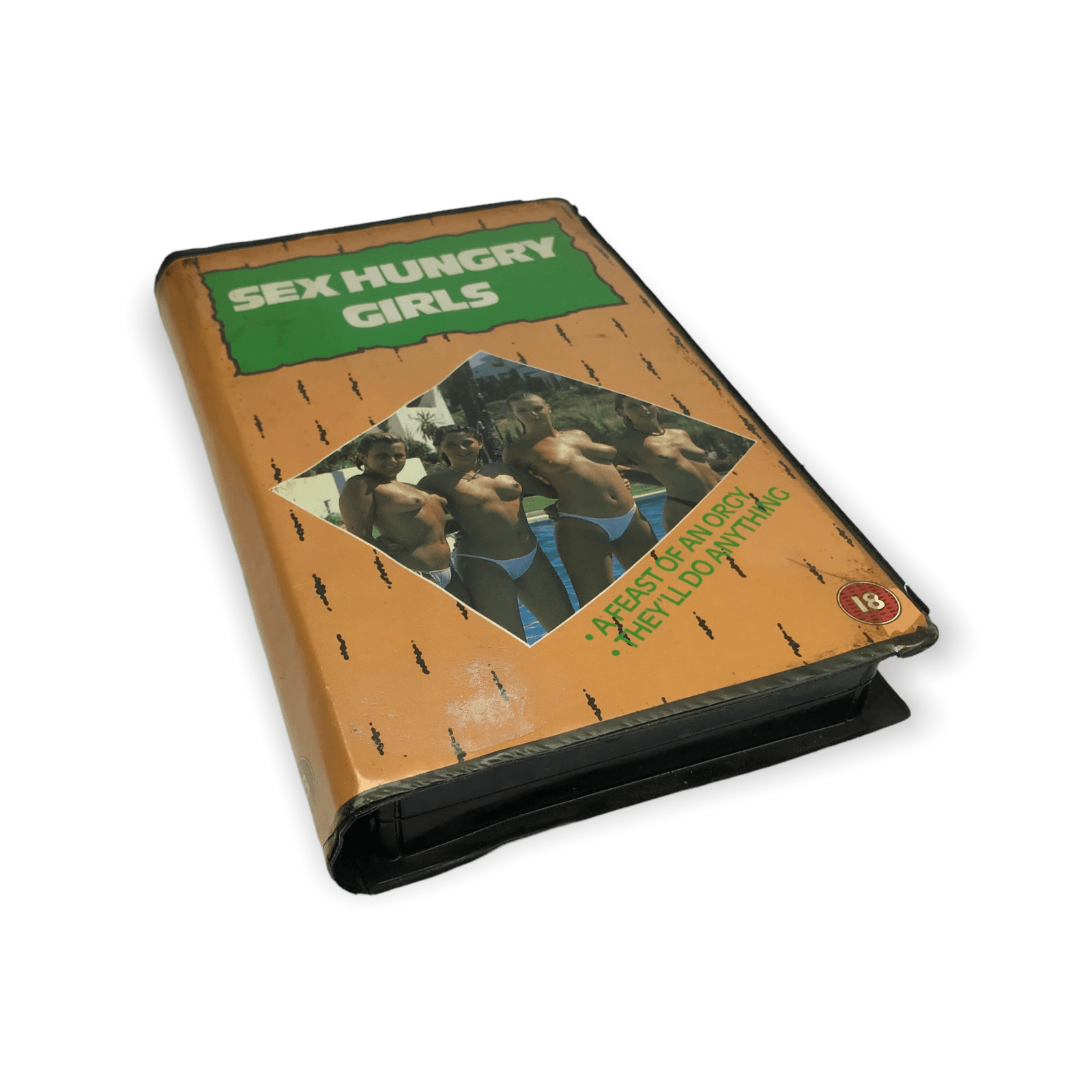 Rare! Sex Hungry Girls VHS Adult Movie - Vintage Classic Erotic Smut Ex Rental