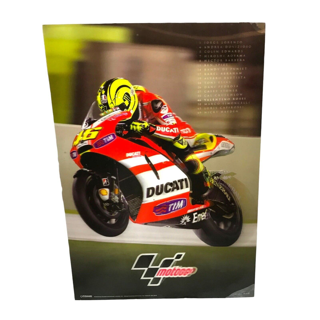 Valentino 46 Rossi Sports Bike Racing 3D Lenticular Mural Wall Poster Wall Decals & Stickers by TheVoyageBird