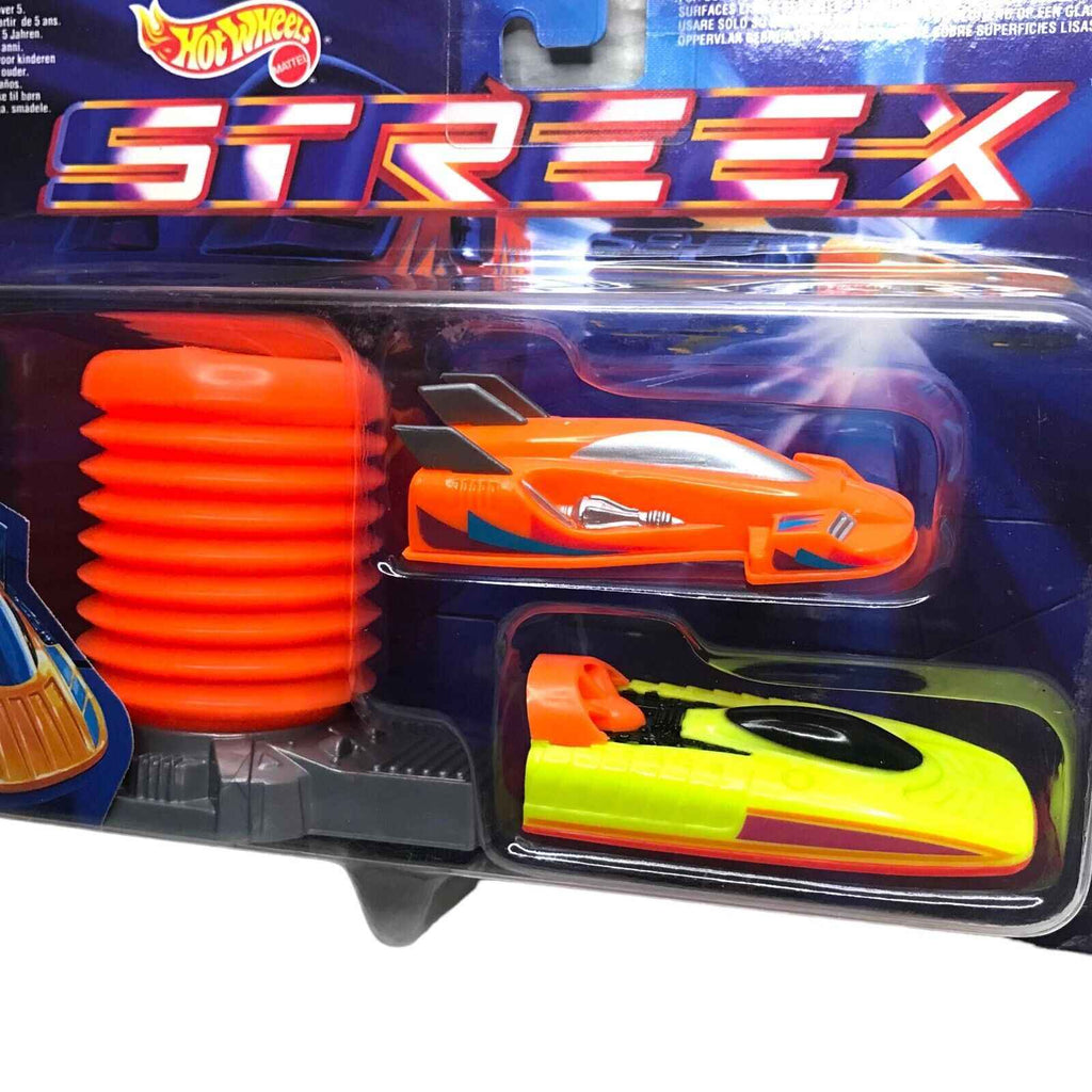 Vintage Hot Wheels Streex Launcher Set Two Vehicles with Pump 1991 Playset
