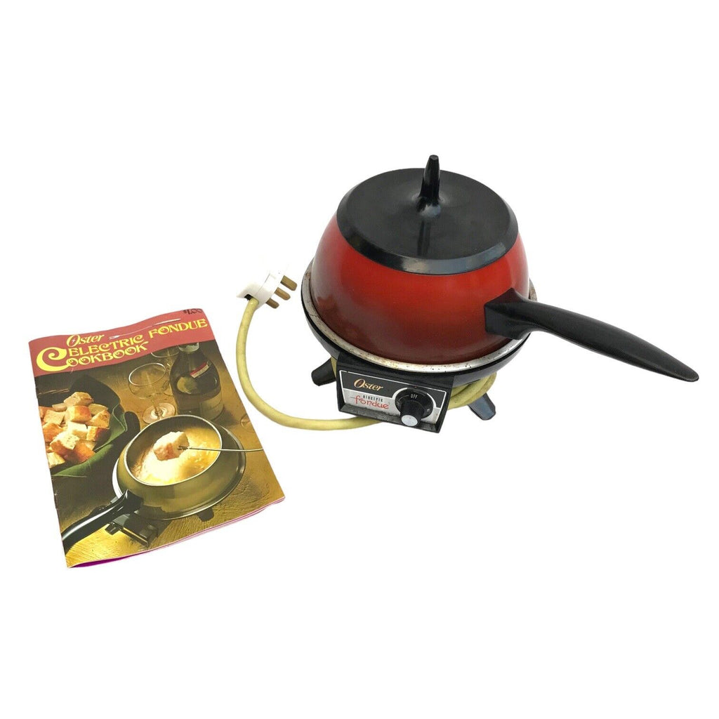 Vintage Oster Electric Fondue Set - RARE - 1960s 1970s Retro Red Kitchenware Vintage Kitchen Appliances by TheVoyageBird