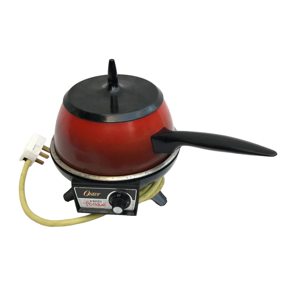 Vintage Oster Electric Fondue Set - RARE - 1960s 1970s Retro Red Kitchenware Vintage Kitchen Appliances by TheVoyageBird