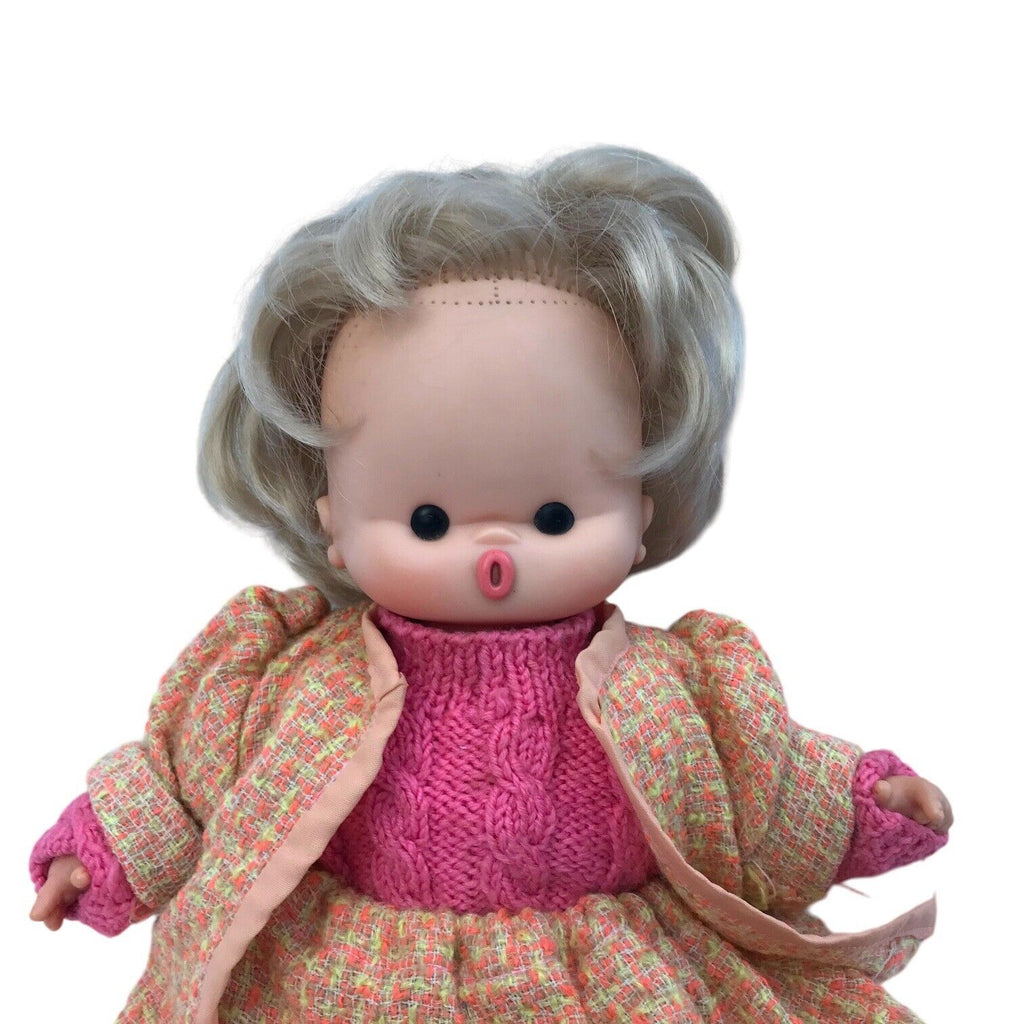 Vintage Unusual Thumbsucking Doll with Button Eyes & Outfit by Famosa Spain Vintage Dolls by TheVoyageBird