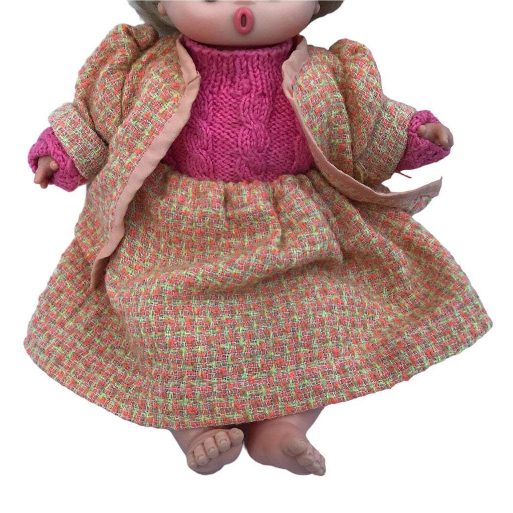 Vintage Unusual Thumbsucking Doll with Button Eyes & Outfit by Famosa Spain Vintage Dolls by TheVoyageBird