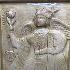 Vintage Virgo Star Sign Ceramic Rectangular Wall Plaque Zodiac Collectibles by TheVoyageBird