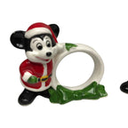 Vintage Walt Disney Christmas Xmas Napkin Rings Holders Mickey Mouse RARE Japan