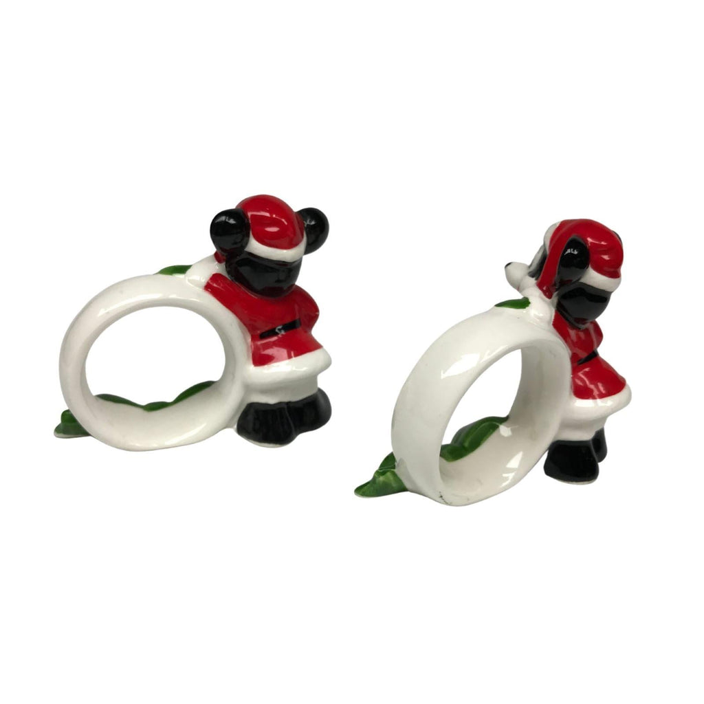 Vintage Walt Disney Christmas Xmas Napkin Rings Holders Mickey Mouse RARE Japan Home & Kitchen by TheVoyageBird
