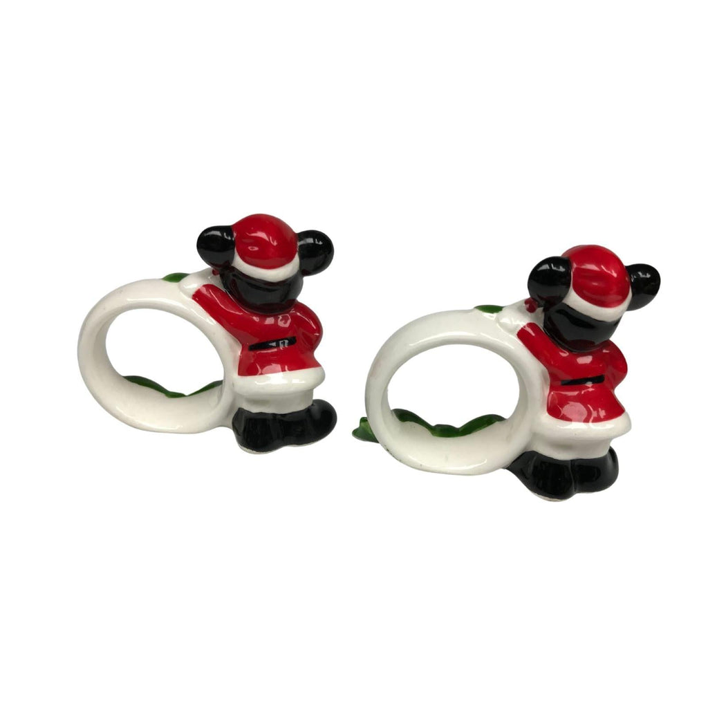 Vintage Walt Disney Christmas Xmas Napkin Rings Holders Mickey Mouse RARE Japan Home & Kitchen by TheVoyageBird