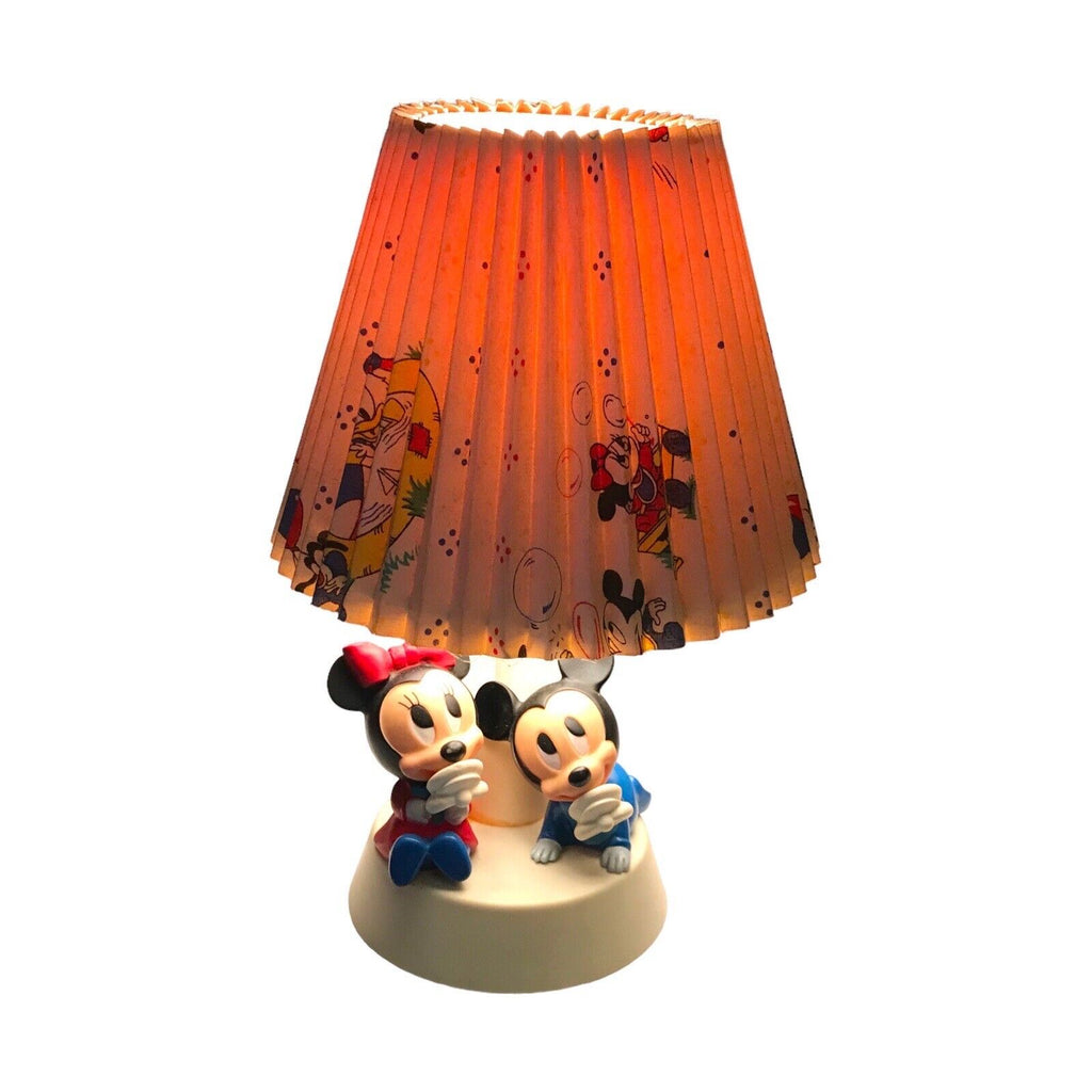 Walt Disney Baby Mickey and Minnie Mouse Nursery Lamp Night Light Shade 1984 Other Contemporary Disney by TheVoyageBird