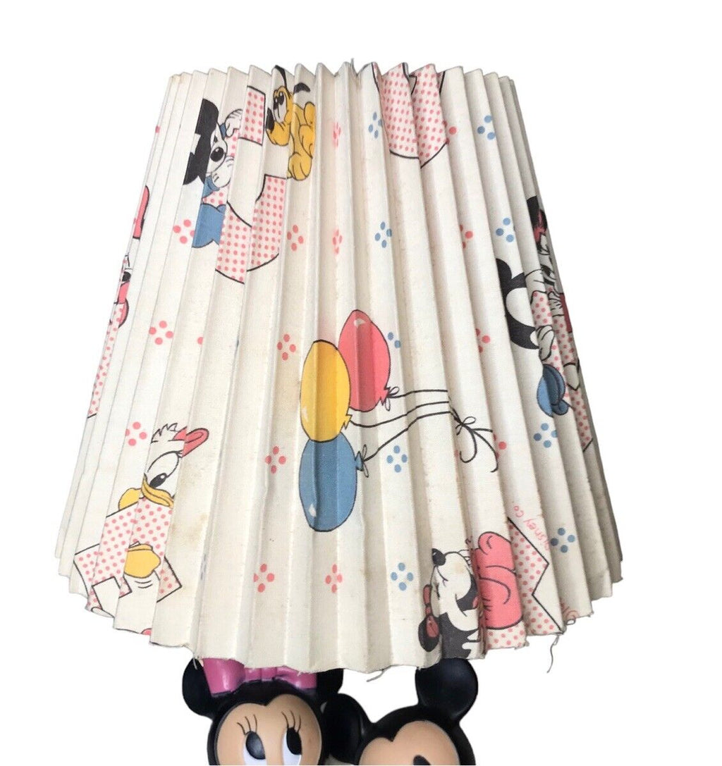 Walt Disney Baby Mickey and Minnie Mouse Nursery Lamp Night Light Shade 1984 Other Contemporary Disney by TheVoyageBird
