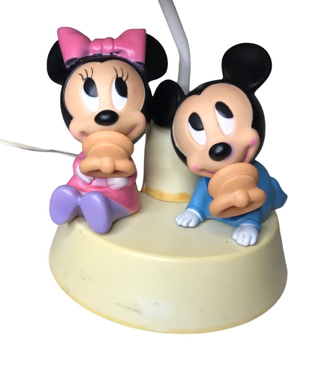 Walt Disney Baby Mickey and Minnie Mouse Nursery Lamp Night Light Shade 1984 Other Contemporary Disney by TheVoyageBird